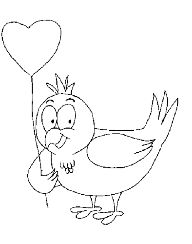 immagine san valentino da colorare