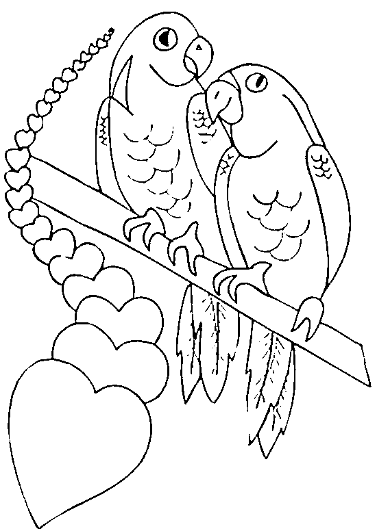 immagine san valentino da colorare