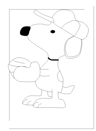 immagine snoopy da colorare