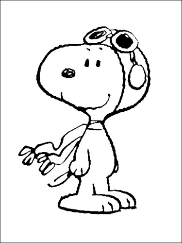 immagine snoopy da colorare