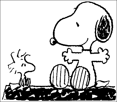 immagine snoopy da colorare