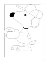 immagine snoopy da colorare