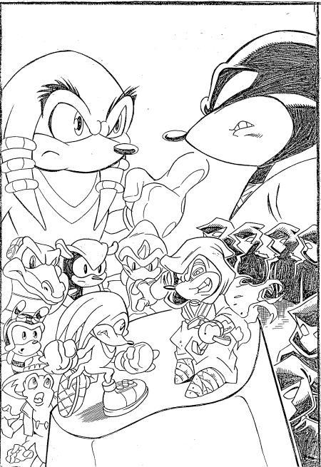 immagine sonic da colorare