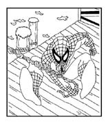 immagine spiderman da colorare