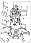immagine spiderman da colorare