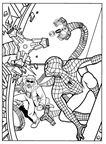 immagine spiderman da colorare