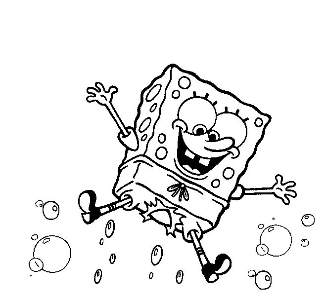 immagine spongebob da colorare
