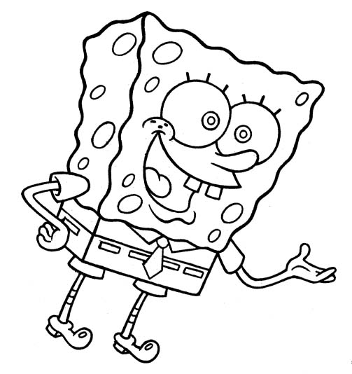 immagine spongebob da colorare