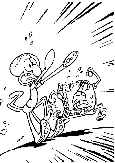 immagine spongebob da colorare