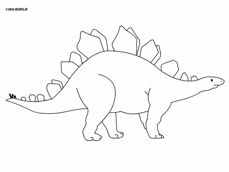 immagine stegosauri da colorare