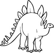 immagine stegosauri da colorare