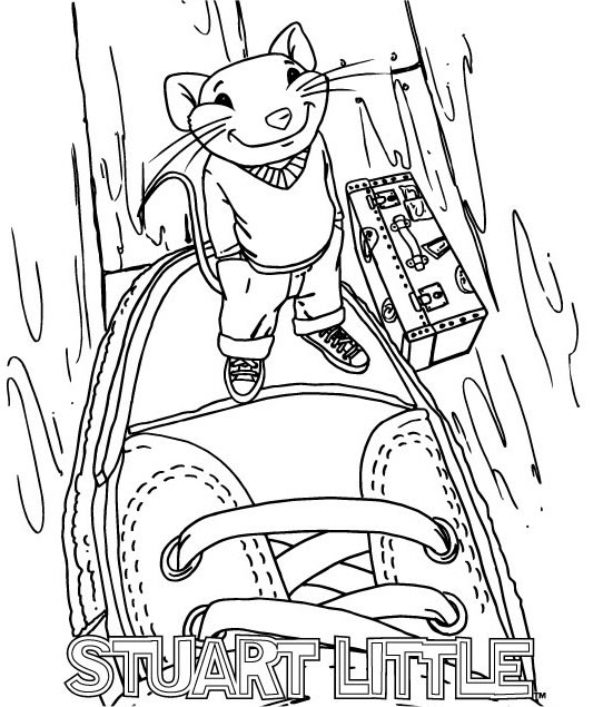immagine stuartlittle da colorare