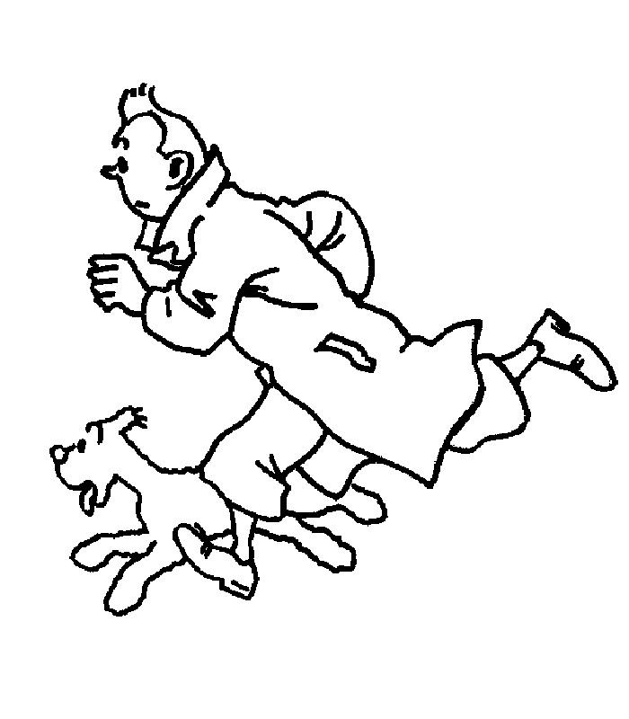 immagine tintin da colorare