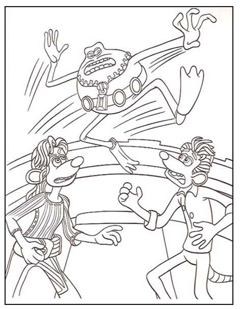 immagine topo in citta da colorare