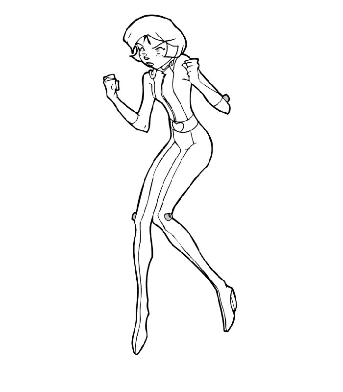 immagine totally spies da colorare