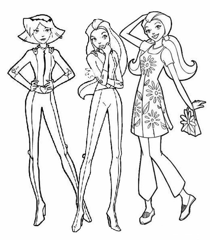 immagine totally spies da colorare
