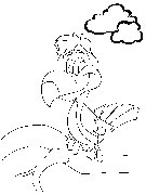 immagine uccelli da colorare