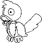 immagine uccelli da colorare