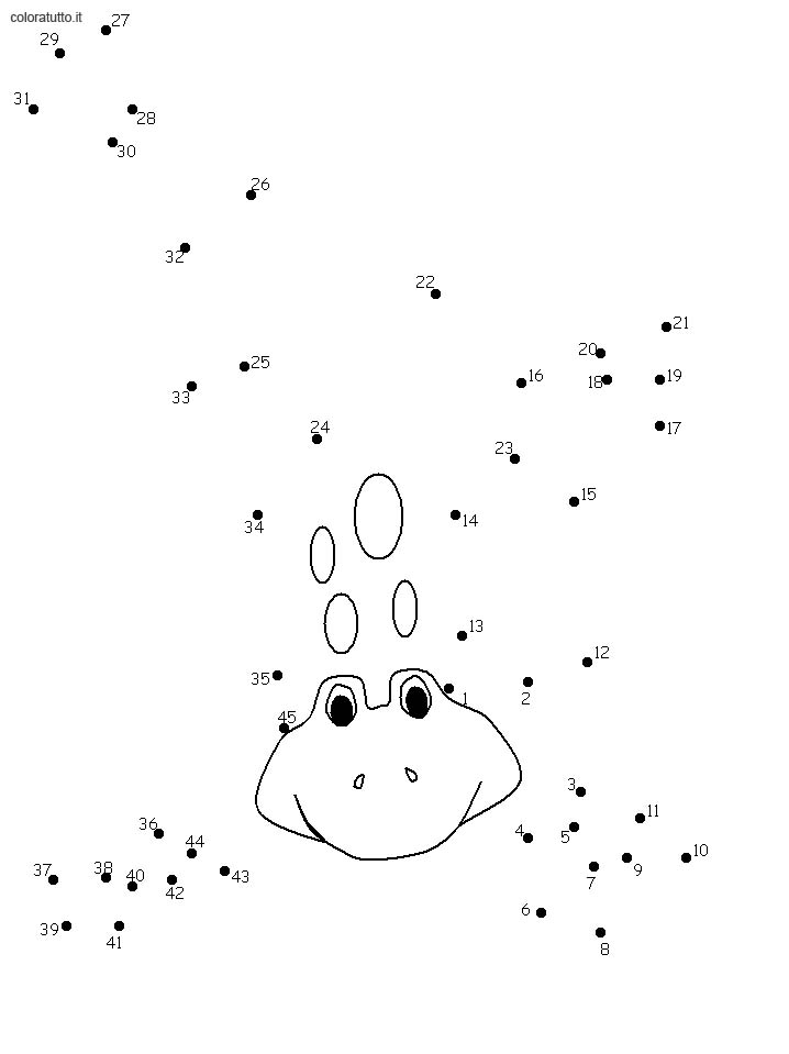 immagine unisci e colora da colorare