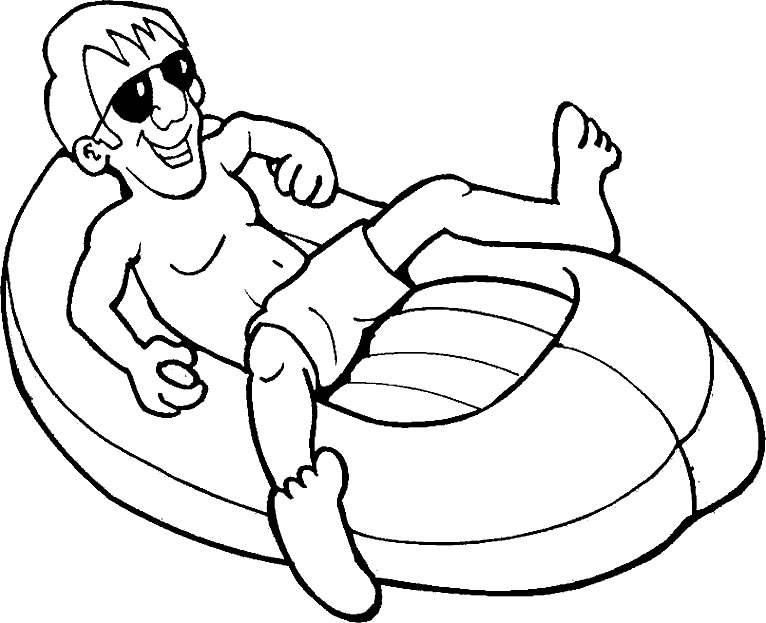 immagine vacanze da colorare