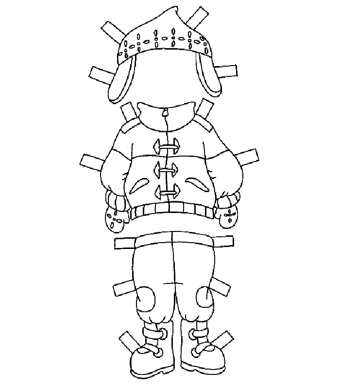 immagine vesti caillou da colorare