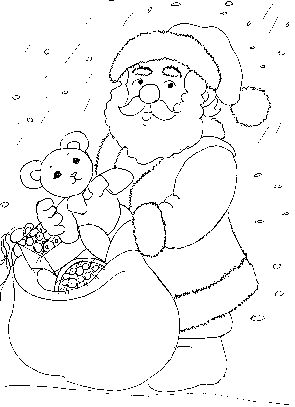 immagine volti babbo natale da colorare