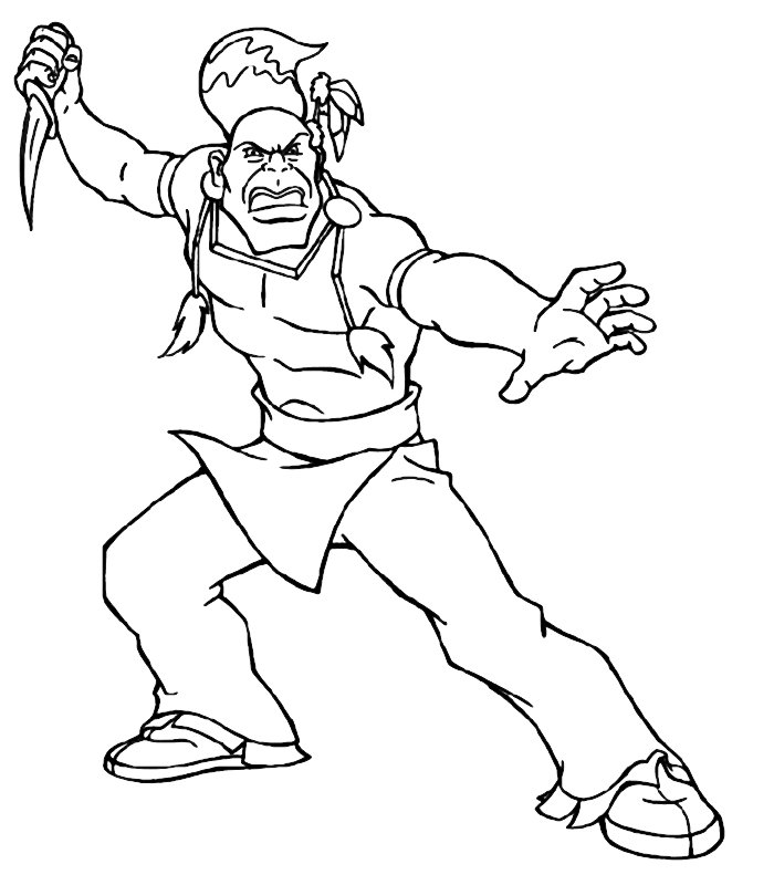 immagine winnetou da colorare