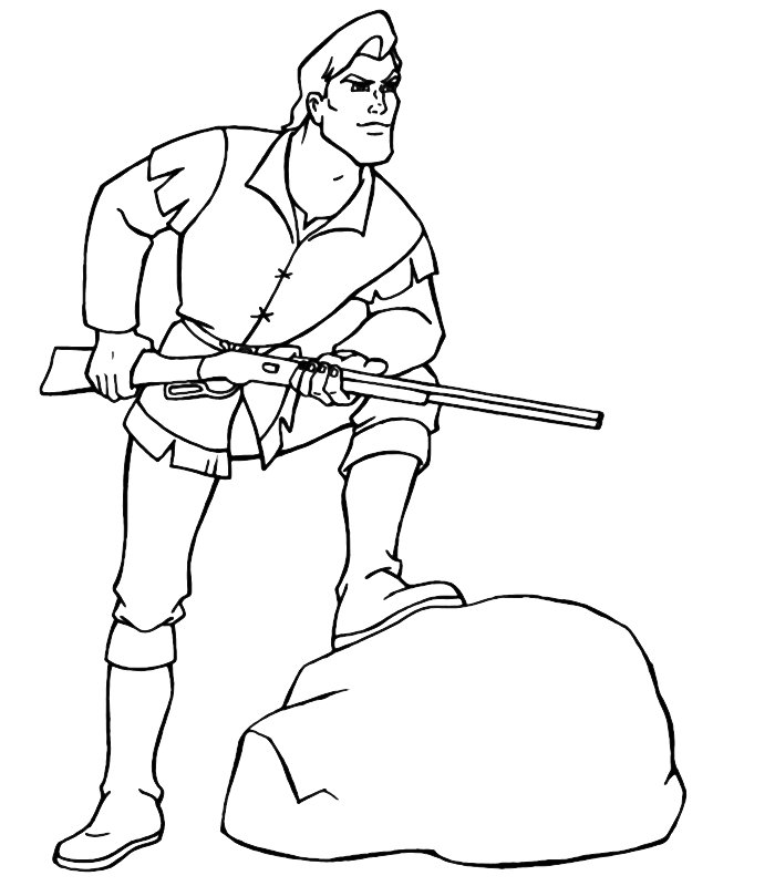 immagine winnetou da colorare