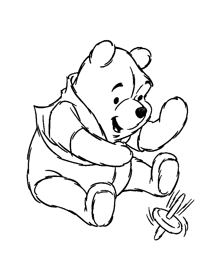 immagine winnie the pooh da colorare