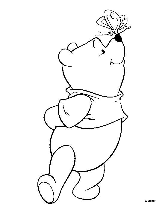 immagine winnie the pooh da colorare