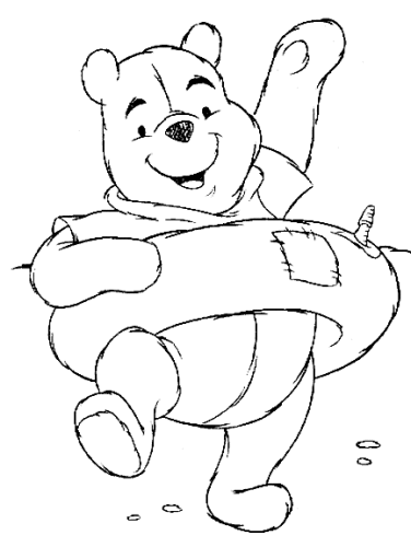 immagine winnie the pooh da colorare