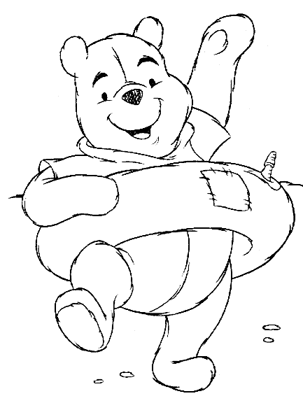 immagine winnie the pooh da colorare