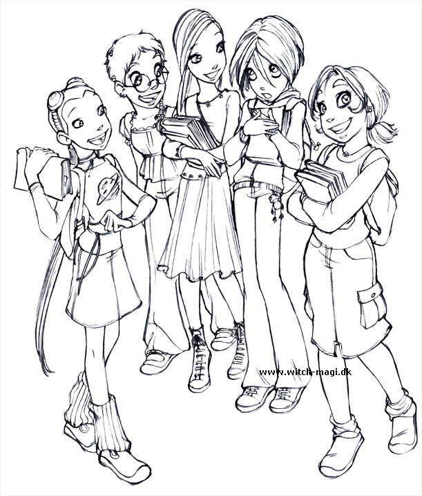 immagine witch da colorare