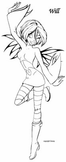 immagine witch da colorare