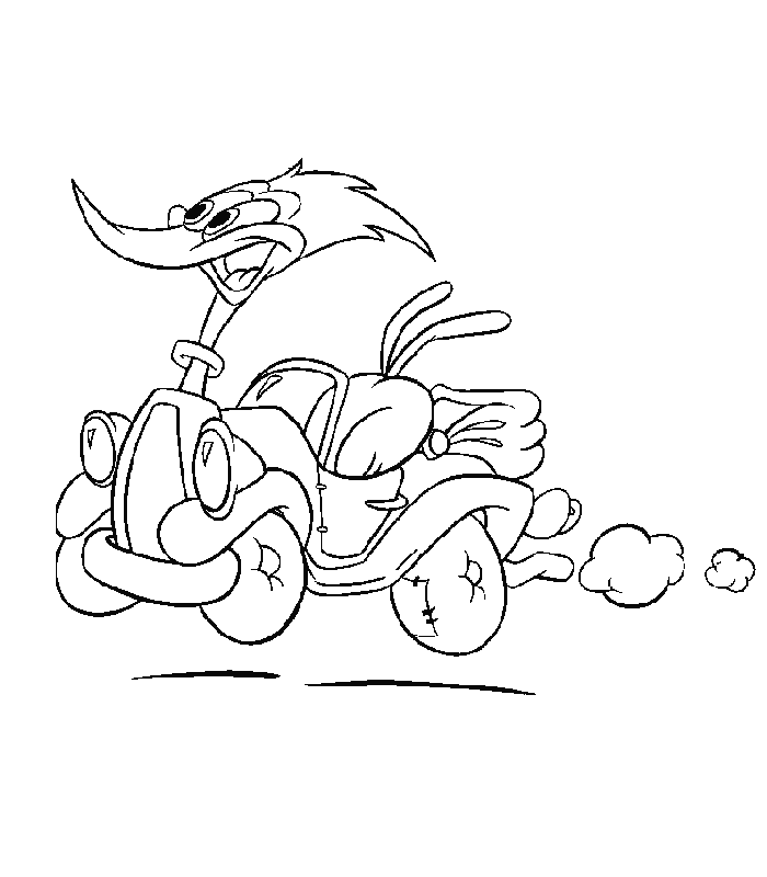 immagine woody woodpeker da colorare