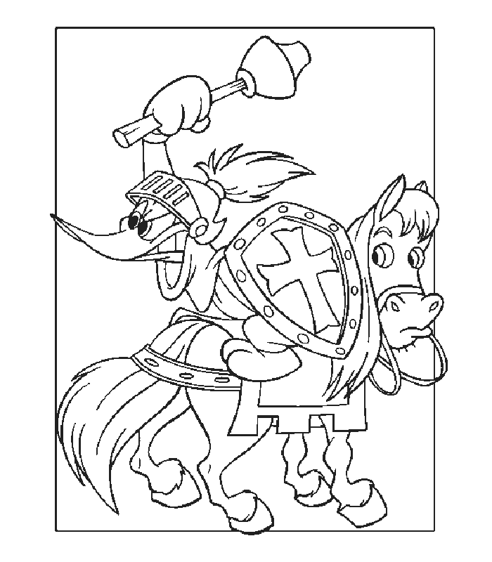 immagine woody woodpeker da colorare