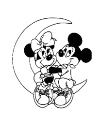 immagine coppia topolino da colorare