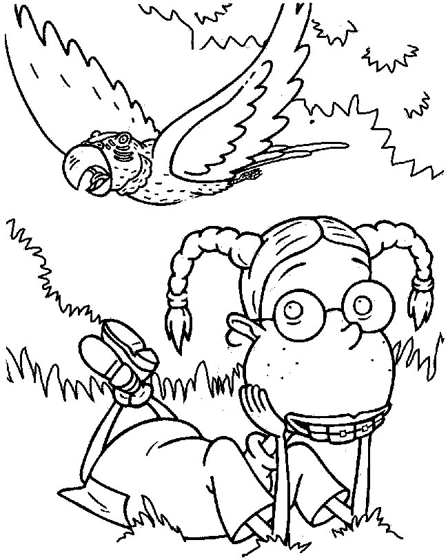 immagine famiglia della jungla da colorare