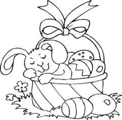 immagine pasqua da colorare