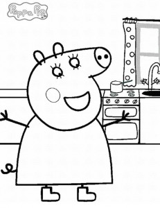 immagine da colorare peppa pig053