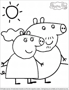 immagine da colorare peppa pig057 