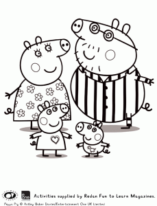 immagine da colorare peppa pig074 